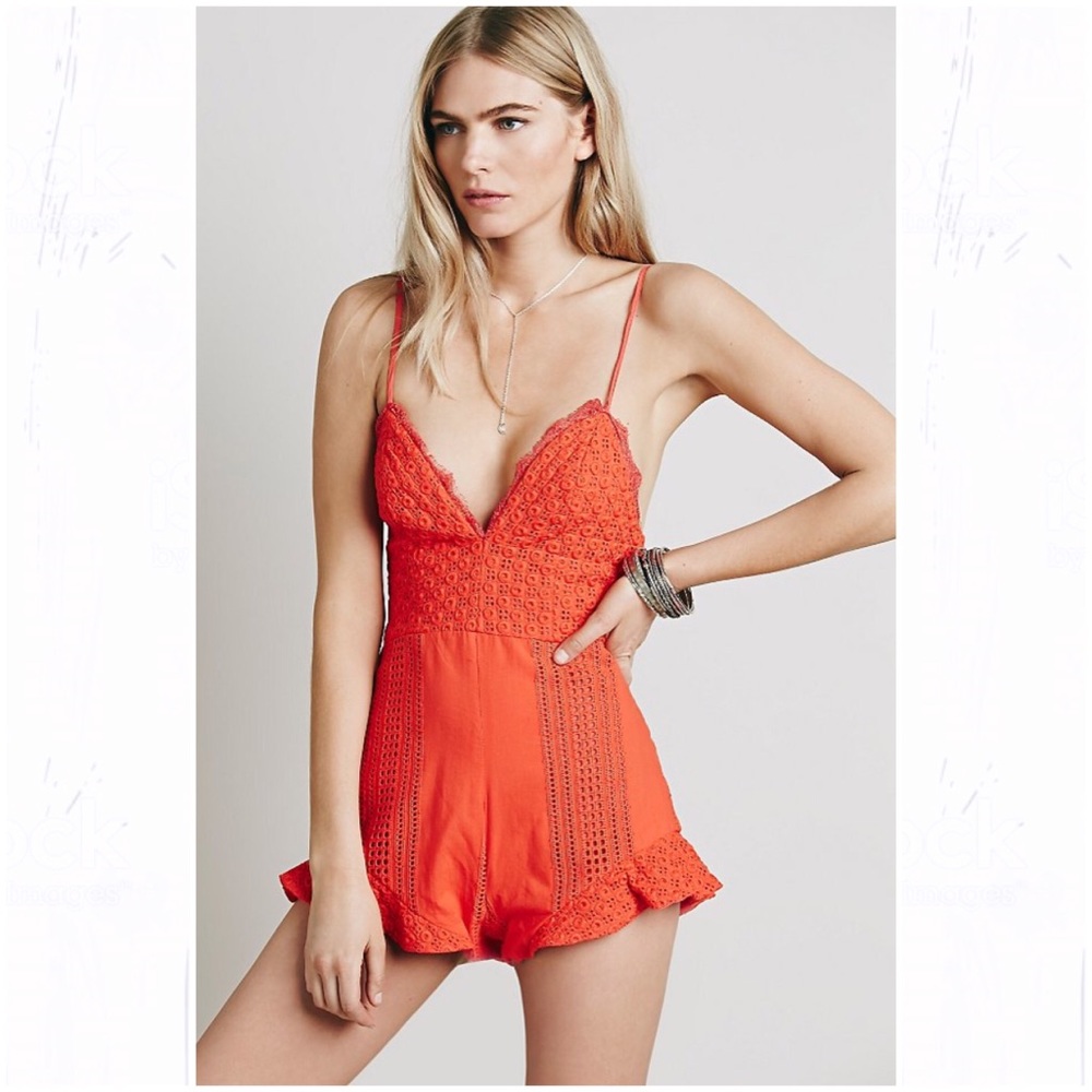 Free People The Jetset Diaries Love Struck Romper
